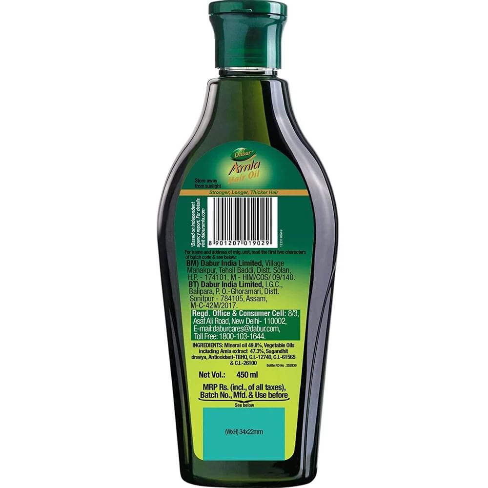 Dabur Amla Hair Oil, 450 ml-2.webp